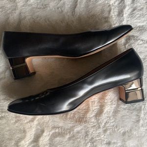 Rare Salvatore Ferragamo baguette anthracite calf